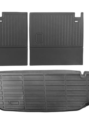 Cargo Mats Compatible with Toyota Kluger & Highlander 2020-2024, Custom Fit TPE Cargo Liner Set for SUVs, Trunk and Rear Back Seat Protector Replacement, Trunk Mat and Backrest Mats