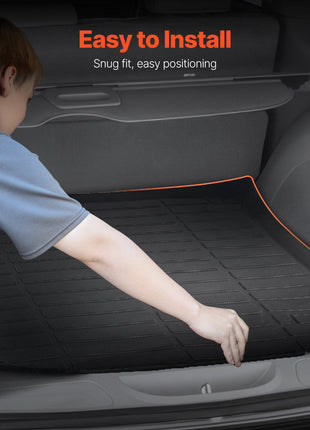 Cargo Mat Compatible with Jeep Grand Cherokee 2011-2021, Precise Fit Trunk Mat for SUVs, TPE Trunk Protector Replacement, Black (1PCS)