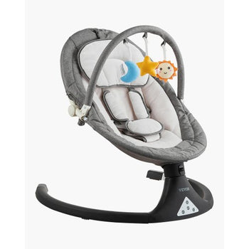 Baby Swing, 5-Speed Baby Rocker with 3 Seat Position, Portable Infant Swing for Newborn with PVC Touch Panel, Remote Control, Bluetooth, 10 Lullabies & Toy Bar for 0-9 Month/0-20 lbs Boys Girls