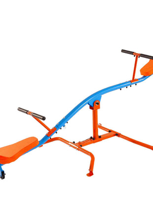 Kids Seesaw, 300 lbs Load Capacity, Sit and Spin Teeter Totter with Easy-Grip Handles, Kids Outdoor Playground Equipment, Outside Toys, Swiveling 360 Degrees Rotating for Children Aged 3+