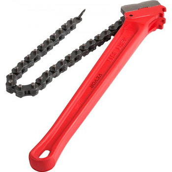 Chain Wrench Pipe 36inch,Heavy Duty Oil Filter Chain Wrench Capacity 4-1/2 to 7-1/2inch ,Chain Wrench 30inch (760 mm) Chain Length Plumbing Pipe Tool