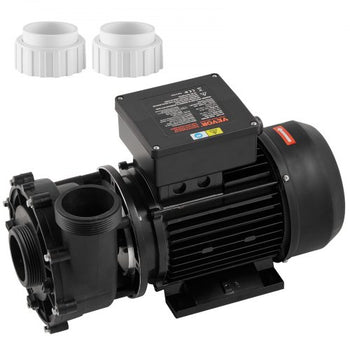 2 Speed SPA Pump, 48-Frame, AC 110-120V Hot Tub SPA Pump, 1.5HP/150GPM/42.65ft High Speed or 0.46HP/70GPM/9.18ft Low Speed, 2" Port 90° Rotational Interface for Hot Tub, Tested to UL Standards