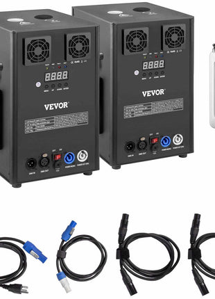 400W 2pcs Large Stage Equipment Special Effect Machine, Smart DMX Control Stage Equipment Showing Machine, Stage Lighting Effect Machine with Wireless Remote Control for Musical Show, Wedding