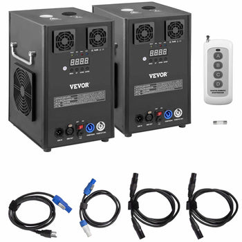 400W 2pcs Large Stage Equipment Special Effect Machine, Smart DMX Control Stage Equipment Showing Machine, Stage Lighting Effect Machine with Wireless Remote Control for Musical Show, Wedding