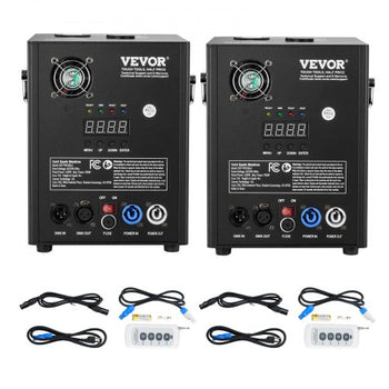 Cold Spark Machine, 2 Pack 500W Output Fireworks Controllers, 6.6-13ft Adjustable Height, with Advanced DMX System,LED Screen,Portable Handle, Aluminum Alloy for Stage DJ Wedding Event,Party