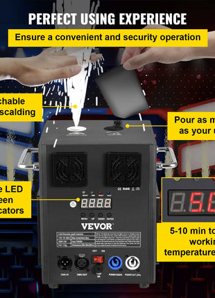Stage Equipment Special Effect Machine, 500W 4pcs Stage Effect Machine with Wireless Remote Control, Smart DMX Control Stage Equipment Showing Machine for Wedding, Musical Show