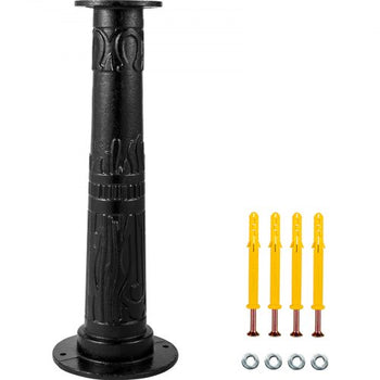 Antique Hand Water Pump Stand Pitcher Pump Stand Cast Iron Well Pump Stand with Pre-set 0.5\" Holes for Easy Installation Old Fashion Pitcher Hand Pump Stand for Home Yard Pond Garden Outdoors B