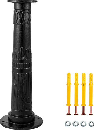 Antique Hand Water Pump Stand Pitcher Pump Stand Cast Iron Well Pump Stand with Pre-set 0.5\" Holes for Easy Installation Old Fashion Pitcher Hand Pump Stand for Home Yard Pond Garden Outdoors B