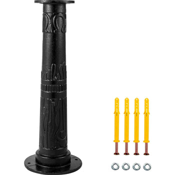 Antique Hand Water Pump Stand Pitcher Pump Stand Cast Iron Well Pump Stand with Pre-set 0.5\" Holes for Easy Installation Old Fashion Pitcher Hand Pump Stand for Home Yard Pond Garden Outdoors B