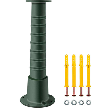 Antique Hand Water Pump Stand Pitcher Pump Stand Cast Iron Well Pump Stand with Pre-set 0.5\" Holes for Easy Installation Old Fashion Pitcher Hand Pump Stand for Home Yard Pond Garden Outdoors G