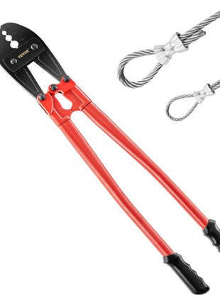 30" Hand Swager, Swaging Tool for 5/32", 1/4" and 5/16" Wire Rope Cable