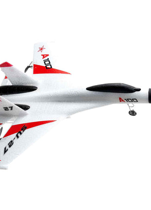 RC Plane, 2.4GHZ 4 Channel Remote Control Airplane with 6-Axis Gyro Stabilizer, Ready to Fly Fighter Aircraft Plane Toy with 2 Batteries, Easy to Fly RC Glider for Adults Kids Beginners Boys