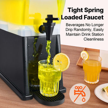 Beverage Dispenser, 3 Gallon Drink Dispenser for Parties, Plastic Juice Dispenser with Stand Spigot Lid, Iced Tea Lemonade Juice Water Dispenser, for Restaurants, Hotels, Parties