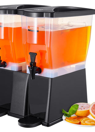 Beverage Dispenser, 3 Gallon x 2 Drink Dispensers for Parties, Plastic Juice Dispenser with Stand Spigot Lid, Iced Tea Lemonade Juice Water Dispenser, for Restaurants, Hotels, Parties