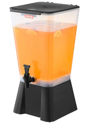 Beverage Dispenser, 5 Gallon Drink Dispenser for Parties, Plastic Juice Dispensers with No-Drip Spigot, Iced Tea Lemonade Juice Water Dispensers, for Restaurants, Hotels, Parties