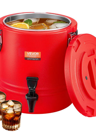 Insulated Beverage Dispenser, 3 Gal/11.4L Thermal Hot and Cold Drink Server Dispenser with Spigot, Food-Grade Cooler Jug with 304 Stainless Steel Interior, for Tea Coffee Restaurant Outdoor