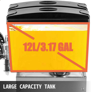 110V Commercial Beverage Dispenser Cold and Hot,3 Tanks 36L Fruit Juice Dispensers,12L Per Tank Stainless Steel Ice Tea Drink Dispenser Equipped with Thermostat Controller