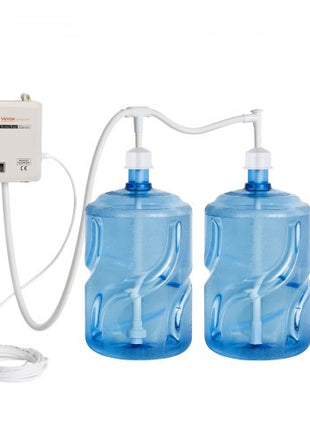 Bottled Water Dispenser Pump System, 2x5 Gallon Dispensing System, Automatic Electric Water Dispenser, Double-Pipe Water Jug Pump, Compatible Use with Coffee/Tea Machine, Refrigerator, Ice Maker
