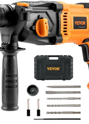 1 Inch SDS-Plus Rotary Hammer Drill, 8 Amp Corded Drills, Heavy Duty Chipping Hammers with Safety Clutch, Electric Demolition Hammers, Taladro Rotomartillo, Power Tool For Concrete