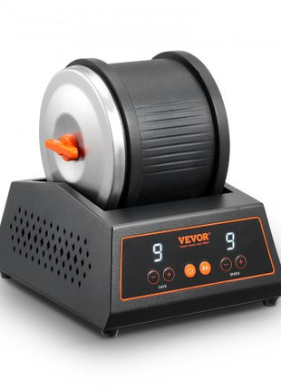 Rock Tumbler Machine, 4 lbs Rock Polishing Machine, 9 Speed Settings 9-Day Polishing Timer Stone Tumbler, Direct Drive Motor Rock Polisher, Cold-rolled Steel Body, Rock Polisher for Kids Adults
