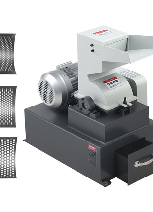 Hammer Crusher, 3KW 220V Electric Rock Stone Shatter Grinder, Glass Crushing Machine with 400 to 600 kg/h Crushing Capacity, Coal Crusher Milling Machine with 0.12/0.24/0.4 inch Sieve Screens