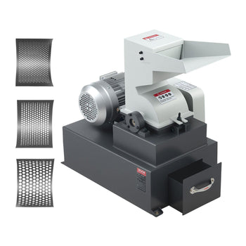 Hammer Crusher, 3KW 220V Electric Rock Stone Shatter Grinder, Glass Crushing Machine with 400 to 600 kg/h Crushing Capacity, Coal Crusher Milling Machine with 0.12/0.24/0.4 inch Sieve Screens
