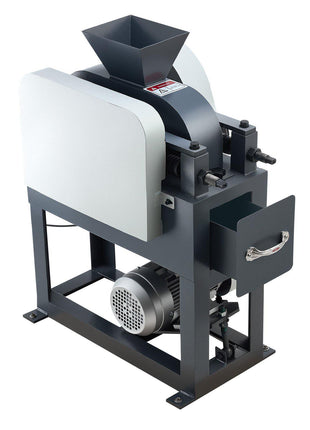 Rock Crusher, 220V Double Roller Crushers, Industrial Shredder with 2.56x0.59 inch Dual Feed Inlets, 1740RPM Speed Stone Grinder Rock Crusher, 1.5KW Electric Shatter Pulverizer, 860kg/h Crushing