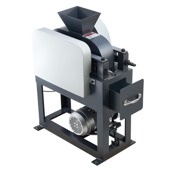 Rock Crusher, 220V Double Roller Crushers, Industrial Shredder with 2.56x0.59 inch Dual Feed Inlets, 1740RPM Speed Stone Grinder Rock Crusher, 1.5KW Electric Shatter Pulverizer, 860kg/h Crushing