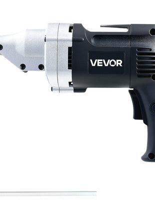 Electric Metal Shear, 4.0-Amp Corded Sheet Metal Cutter with 360-Degree Swivel Head, Variable Speed, Continuous Cutting, Clean Cut for 18GA Galvanized Steel, 20 GA Stainless Steel, 2500 SPM