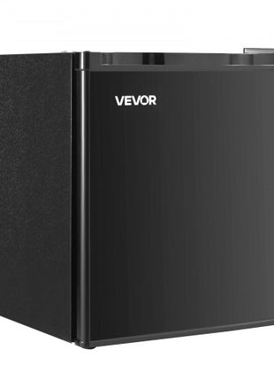 Mini Fridge, 1.6 Cu.Ft, Single Door Compact Refrigerator, Adjustable Temperature, Metal Shelf, Energy Efficient Small Refrigerator, Reversible Door, Low Noise, for Bedroom Dorm Office, Black