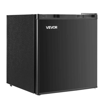 Mini Fridge, 1.6 Cu.Ft, Single Door Compact Refrigerator, Adjustable Temperature, Metal Shelf, Energy Efficient Small Refrigerator, Reversible Door, Low Noise, for Bedroom Dorm Office, Black
