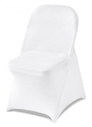 150 Pcs White Chair Covers, Polyester Spandex Chair Cover, Stretch Slipcovers for Wedding Party Dining Banquet Flat-Front Chair Covers, Fits Chair Measures up to 17.72 x 18.11 x 30.31 inch