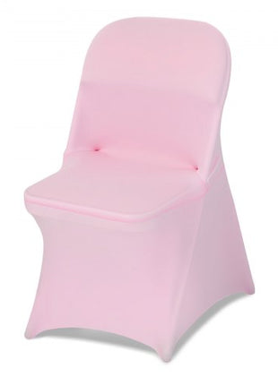 50 Pcs Pink Chair Covers, Polyester Spandex Chair Cover, Stretch Slipcovers for Wedding Party Dining Banquet Flat-Front Chair Covers, Fits Chair Measures up to 17.72 x 18.11 x 30.31 inch