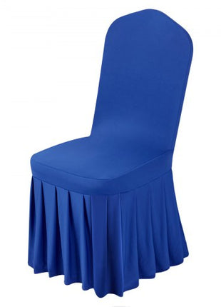 30 Pcs Blue Chair Covers, Polyester Spandex Chair Cover, Stretch Slipcovers for Wedding Party Dining Banquet Flat-Front Chair Covers, Fits Chair Measures up to 20.08 x 17.72 x 37.4 inch