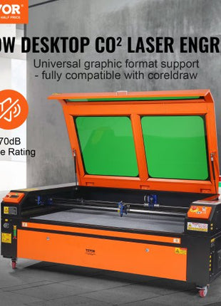 130W CO2 Laser Engraver, 35 x 55 in, 19.7 IPS Laser Cutter Machine with 2-Way Pass Air Assist, Compatible with LightBurn, CorelDRAW, AutoCAD, Windows, Mac OS, Linux, for Wood Acrylic Fabric More