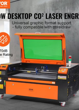 100W CO2 Laser Engraver, 24 x 35 in, 19.7 IPS Laser Cutter Machine with 2-Way Pass Air Assist, Compatible with LightBurn, CorelDRAW, AutoCAD, Windows, Mac OS, Linux, for Wood Acrylic Fabric More