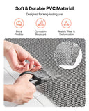 Drainage Mat, 3 x 10 ft, PVC Non Slip Commercial Floor Mat, Wet Area Water Drain Splash Matting Hollow Doormat Roll, for Outdoor Indoor Restaurant Swimming Pool Patio Bathroom Washroom, Gray