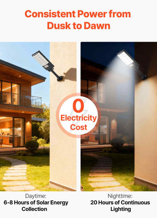4 Pack 500W Solar Street Lights Outdoor, 50000LM, Commercial Parking Lot Lights Dusk to Dawn, LED Flood Security Lamp with Motion Sensor, IP65 Waterproof Outdoor Lighting, for Driveway Yard