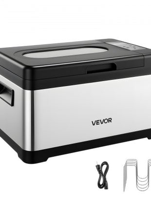 Sous Vide Cooker, 800W Sous-Vide Machine, Suveed Cooking Machine with LED Digital Display, Glass Lid, Precise Temperature & Timer Control, for Family & Friends, All-in-One Sous Vide Pot