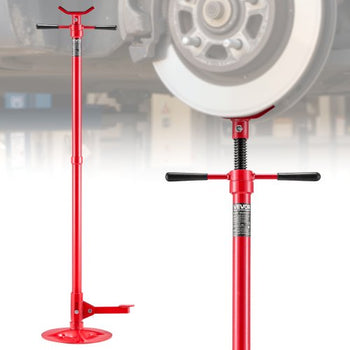 Underhoist Support Stand, 3/4 Ton (1653 lbs) Capacity Under Hoist Jack Stand, Lifting from 51.97" to 80", Bearing Mounted Spin Handle, Foot Pedal, 12" Diameter Base, Support Vehicle Components