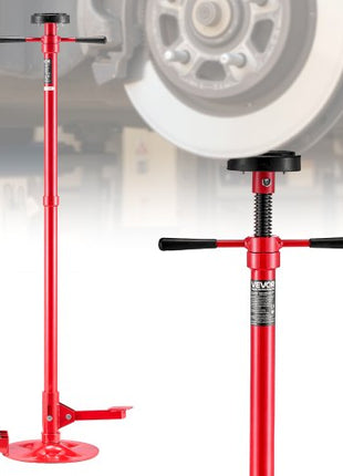 Underhoist Support Stand, 3/4 Ton (1653 lbs) Capacity Under Hoist Jack Stand with Two Wheels, Lifting from 51.97" to 80", Bearing Mounted Spin Handle, Foot Pedal, Support Vehicle Components
