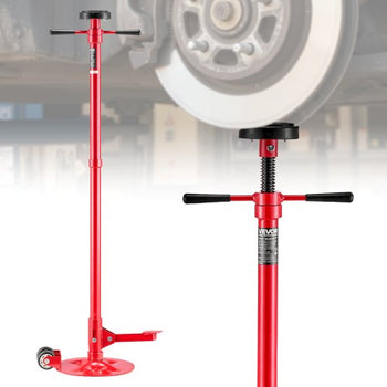 Underhoist Support Stand, 3/4 Ton (1653 lbs) Capacity Under Hoist Jack Stand with Two Wheels, Lifting from 51.97" to 80", Bearing Mounted Spin Handle, Foot Pedal, Support Vehicle Components