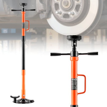 Underhoist Support Stand, 1 Ton (2204 lbs) Capacity Under Hoist Jack Stand with Handle, Adjustable Height, Bearing Mounted Spin Handle, Self-Locking Threaded Screw, Support Vehicle Components
