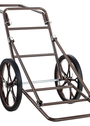 Deer Cart, 500 LBS Capacity Folding Game Cart, Deer Cart Game Hauler with 17" Big Rubber Wheel & Ergonomic Handle, Heavy-Duty Game Cart Accessories, Utility Gear Dolly for Hunting Fishing Hiking