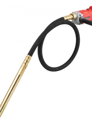 Handheld Concrete Vibrator, 800W Electric Vibrator 13000 VPM, Electric Concrete Vibrating Tool With 6.6ft / 2m Shaft Rod, Portable Pencil Cement Vibrator Remove Air Bubble and Mix Concrete