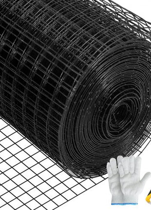 Hardware Cloth, 48\" x 50\' & 1\"x1\" Mesh Size, Galvanized Steel Vinyl Coated 16 Gauge Chicken Wire Fencing with A Cutting Plier & A Pair of Fabric Gloves, for Garden Fencing & Pet Enclosures,