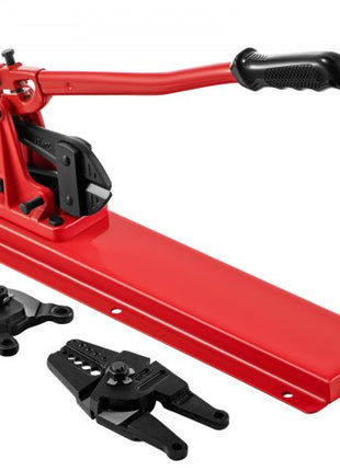 Bench Swager Tool 24\" Wire Rope Swaging Tool with Crimper Cable Bolt Cutter Head Bench Crimper 1/16\"-3/16\" Aluminum/Copper Sleeves Bench Cable Alloy Steel Crimper Swager for1/2\" Wire Rope Fe