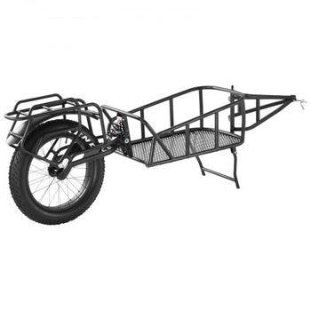 Bike Cargo Trailer, 70 lbs Load Capacity, Heavy-Duty Bicycle Wagon Cart, Compact Storage & Quick Release Structure with Universal Hitch, 20" Wheels, Fits Most Bike Wheels, Carbon Steel Frame