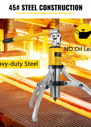 15 Ton Hydraulic Gear/Bearing/Wheel Bearing Puller Separator 2 or 3 Jaws w/ Case