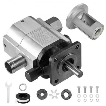 Hydraulic Wood Log Splitter Pump Kit, 13 GPM, 2 Stage 4000 PSI Aluminum Hydraulic Gear Pump, with Coupling Installation Base 1/2'' NPT Outlet 3600 RPM, for Small Engine Mounting Log Splitter